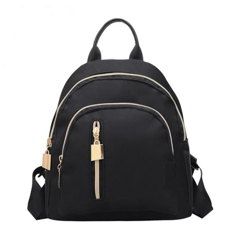 Fashion Women Travel Backpack Oxford Cloth Zipper Shoulder Bag Casual Backpacks - ebowsos