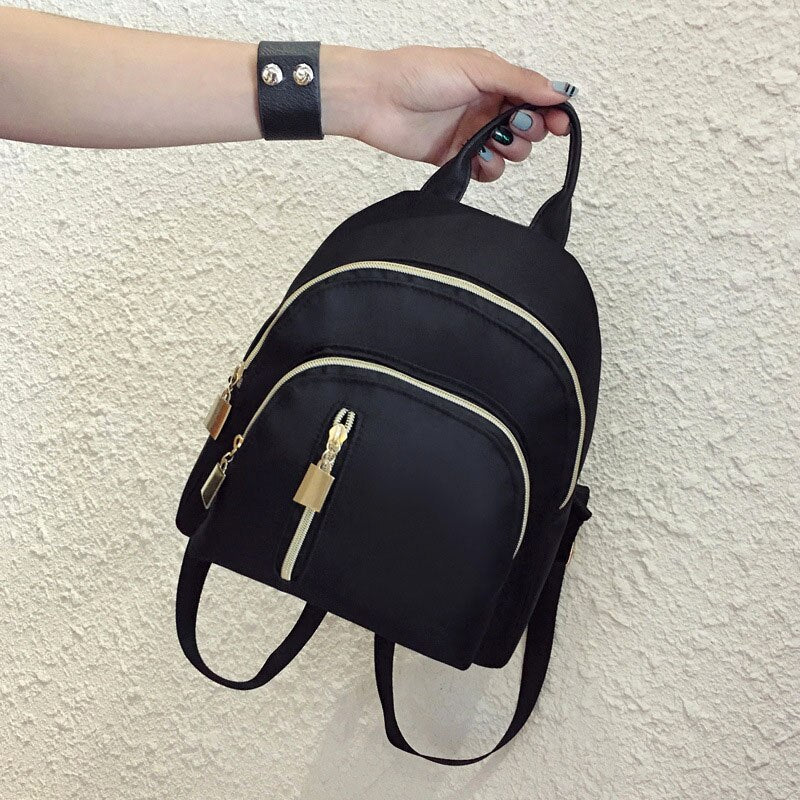 Fashion Women Travel Backpack Oxford Cloth Zipper Shoulder Bag Casual Backpacks - ebowsos