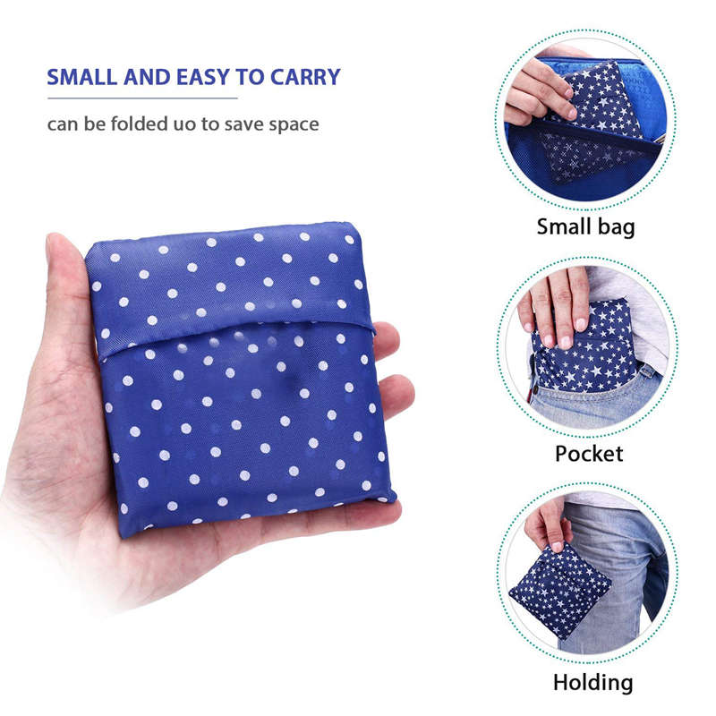 Foldable Reusable Grocery Bags,Shopping Bag Fits In Pocket, Portable Eco-Friendly Ripstop , Machine Washable,Durable And - ebowsos