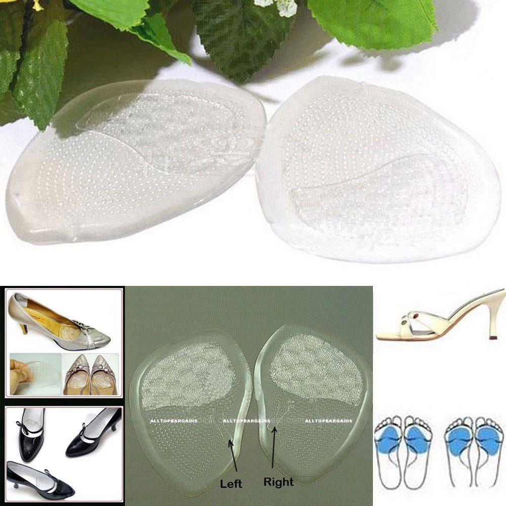 Gel Shoe Cushions High Heel Insoles Antislip Shoes Pad Foot Care - ebowsos