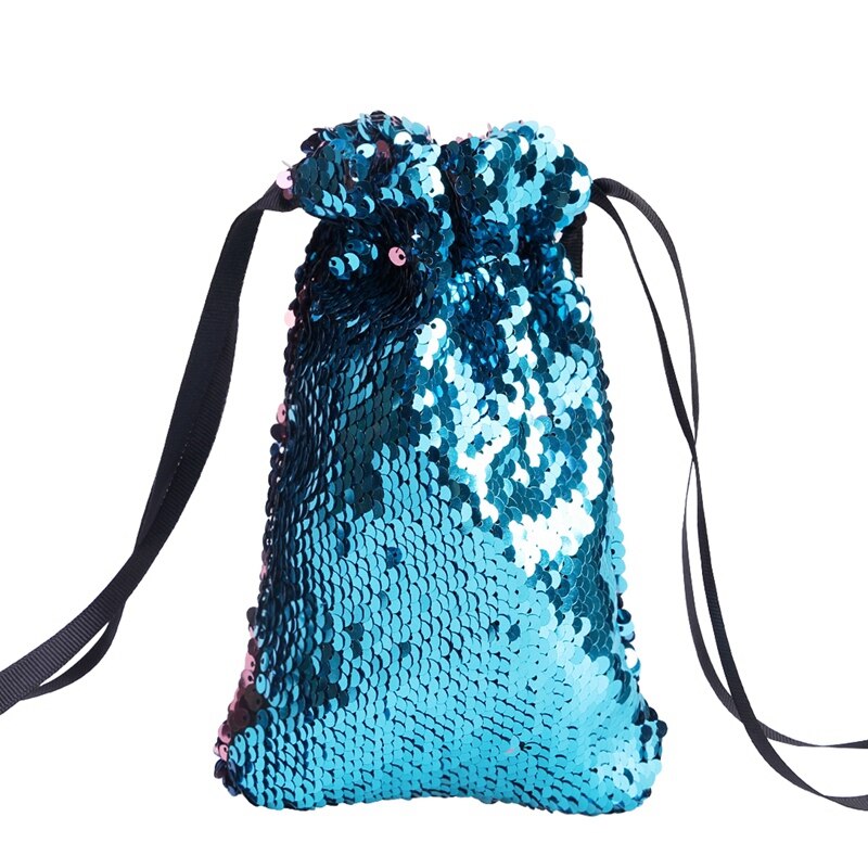 Girls Sequin Coin Purses Card Key Holder Change Organizer Cute Polka Dot Money Pouch Portable Small Wallets Bag Case - ebowsos