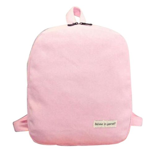 Girls Women Canvas School Bag Travel Backpack Satchel Shoulder Bag Rucksack Black - ebowsos