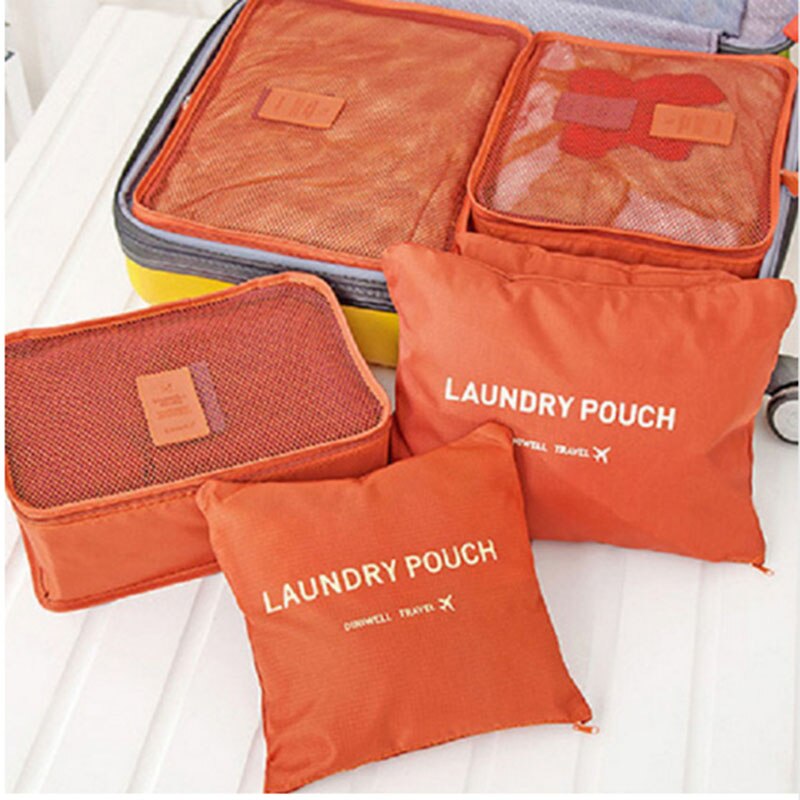 HOT 6PCs/Set Travel Storage Bag High Capacity Clothes Tidy Pouch Luggage Organizer Portable Container Waterproof Storage - ebowsos