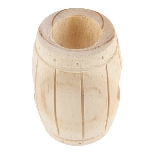 Hamsters Toys Cool Wooden Barrel Shaped for Hamster - ebowsos