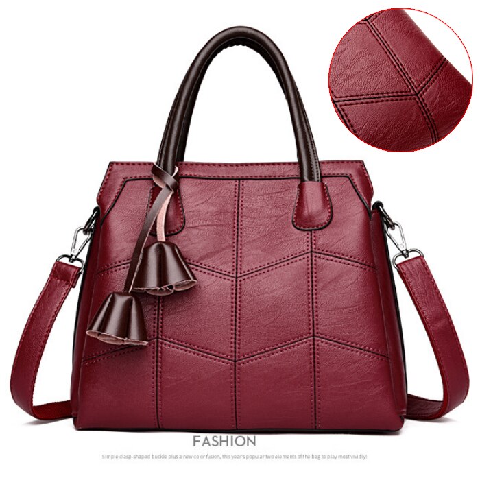 Handbags Women Bags Designer Leather Handbags Sac A Main Women Shoulder Crossbody Messenger Bag Casual Tote Sac - ebowsos