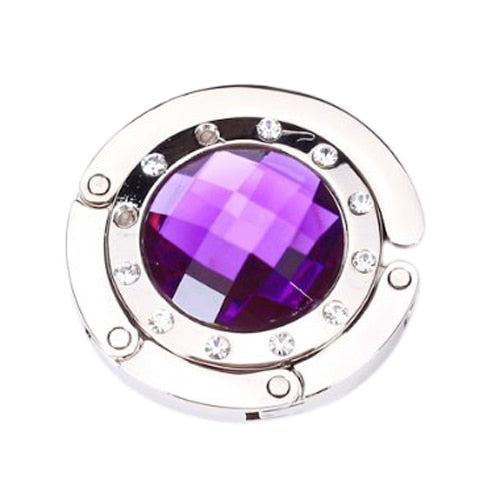Hangers Alloy Rhinestone Glass-purple - ebowsos