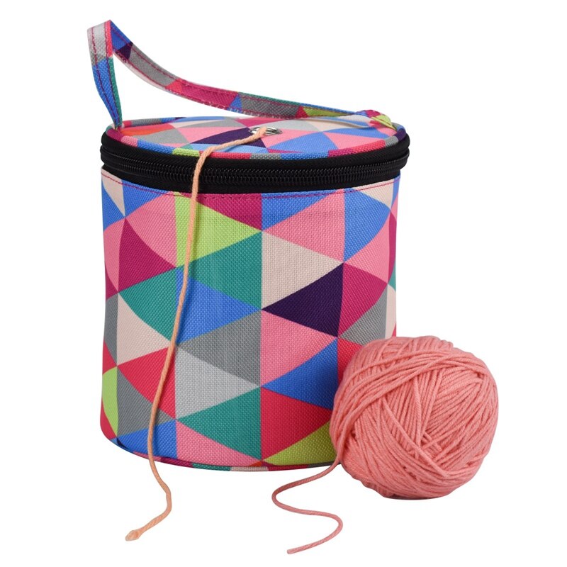 Home Daily Storage Bag Wool Yarn Crochet Sewing Needle Handbag Weaving Tool Tote Oxford Cloth Material Lightweight Easy T - ebowsos