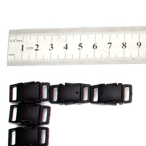 Hot 50pcs plastic side-trip loops black - accessories for large strap dog collar Bracelets - ebowsos