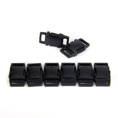 Hot 50pcs plastic side-trip loops black - accessories for large strap dog collar Bracelets - ebowsos