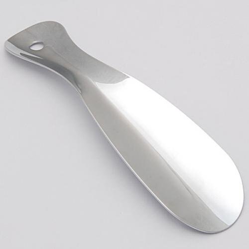 Hot 7 1/2 inches New Shoehorn Professional Glossy Metal and Steel Plate-Silver. - ebowsos
