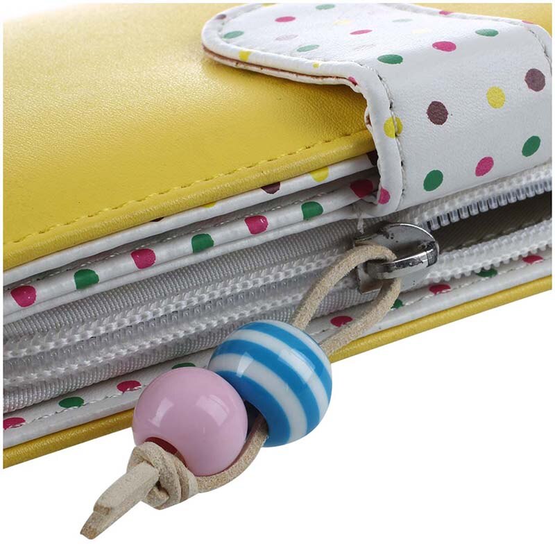 Hot Fashion Cute Candy Colors Women Long Purse Clutch PU Wallet Zip Bag Card Holder For Girls Women Laddies 5 colors - ebowsos