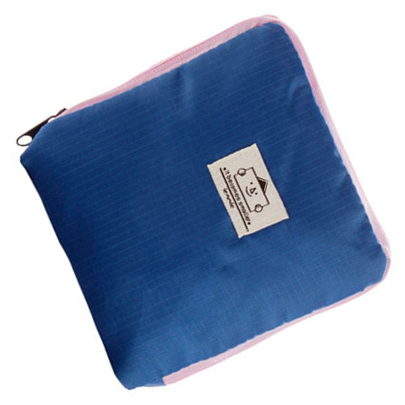 Hot Foldable Shopping Bag Street Shopper Bags Multifunctional Shoulder Bag Hot Pink - ebowsos