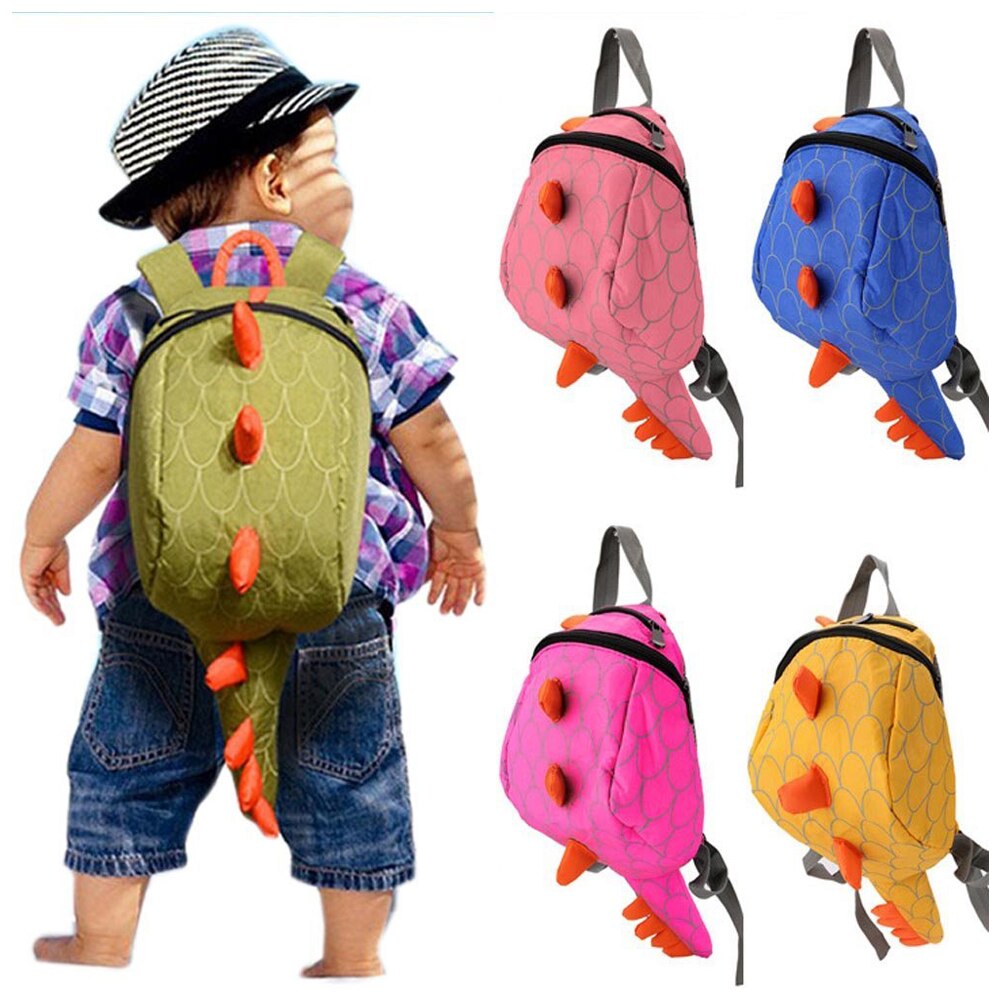 Hot Kids Kindergarten Girls Boys Backpack School Bags Cartoon Animals Smaller Dinosaurs - ebowsos