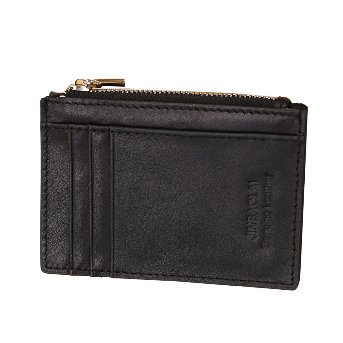 Hot Retro Mens Leather Wallet Credit ID Card Holder Slim Zipper Cash Coin Purse - ebowsos