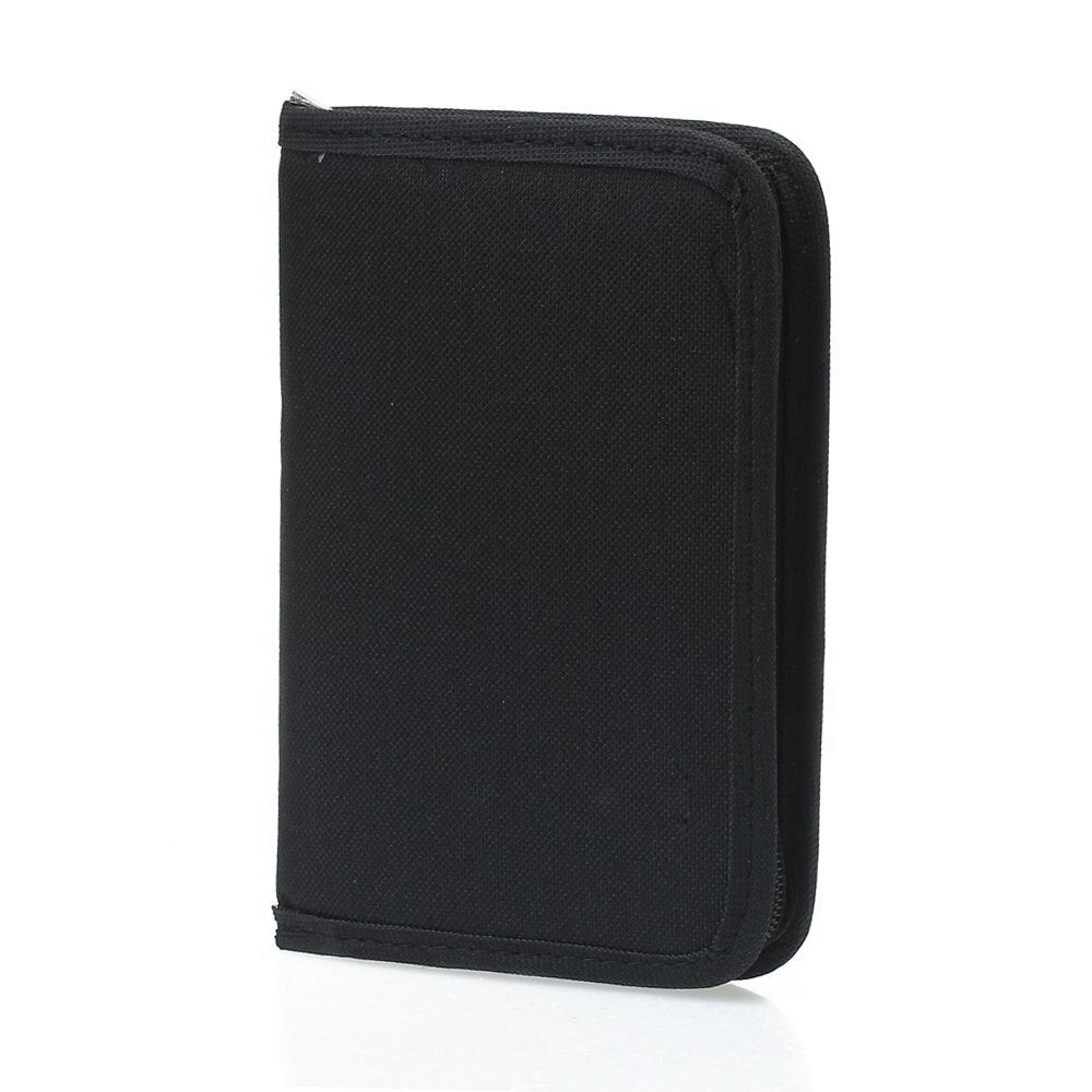Hot StyleMultifunctional Canvas Clutch Bag Wallet Passport Holder Black - ebowsos