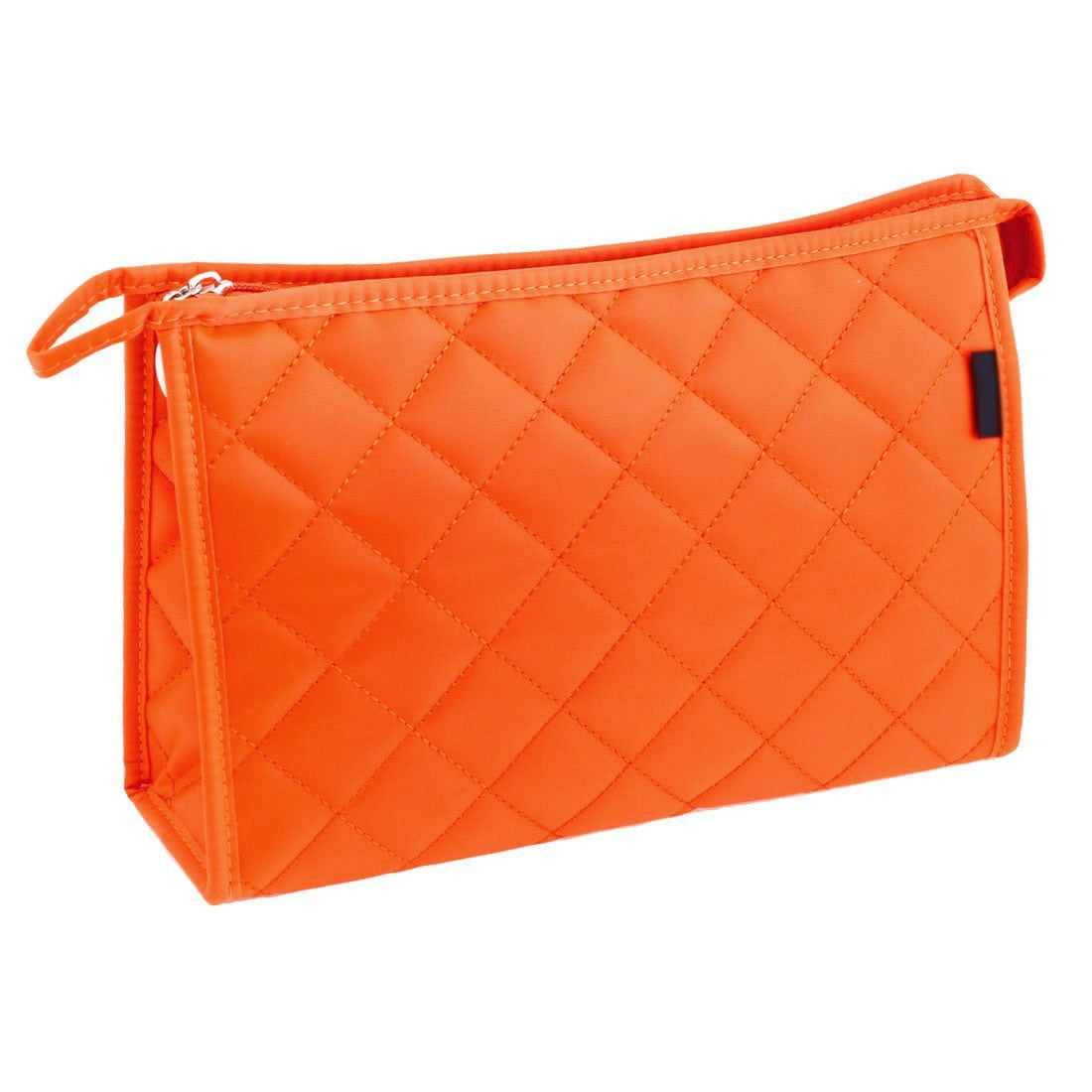 Hot Women Zipper Closure Small Cosmetic Case Makeup Bag - Orange Size S - ebowsos