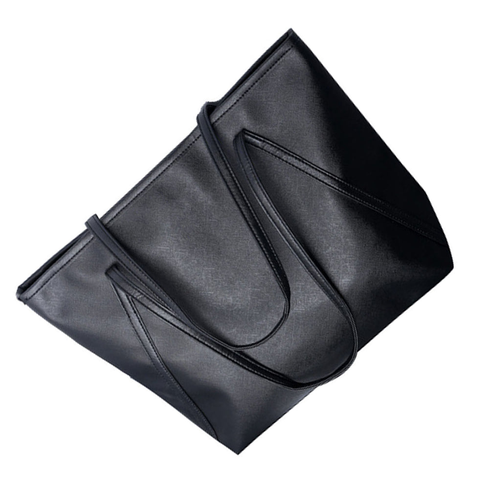Hot simple leather women increased Messenger Bags Shopping Bag New Color:Black - ebowsos