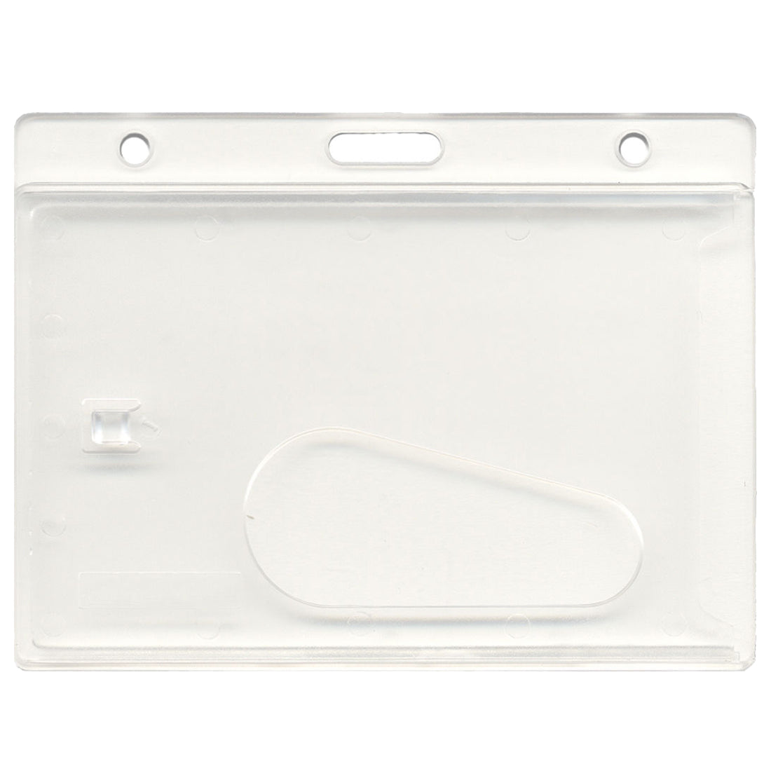 ID Card Holder Enclosed Pass Badge Holder Secure Enclosed Horizontal 20 ...