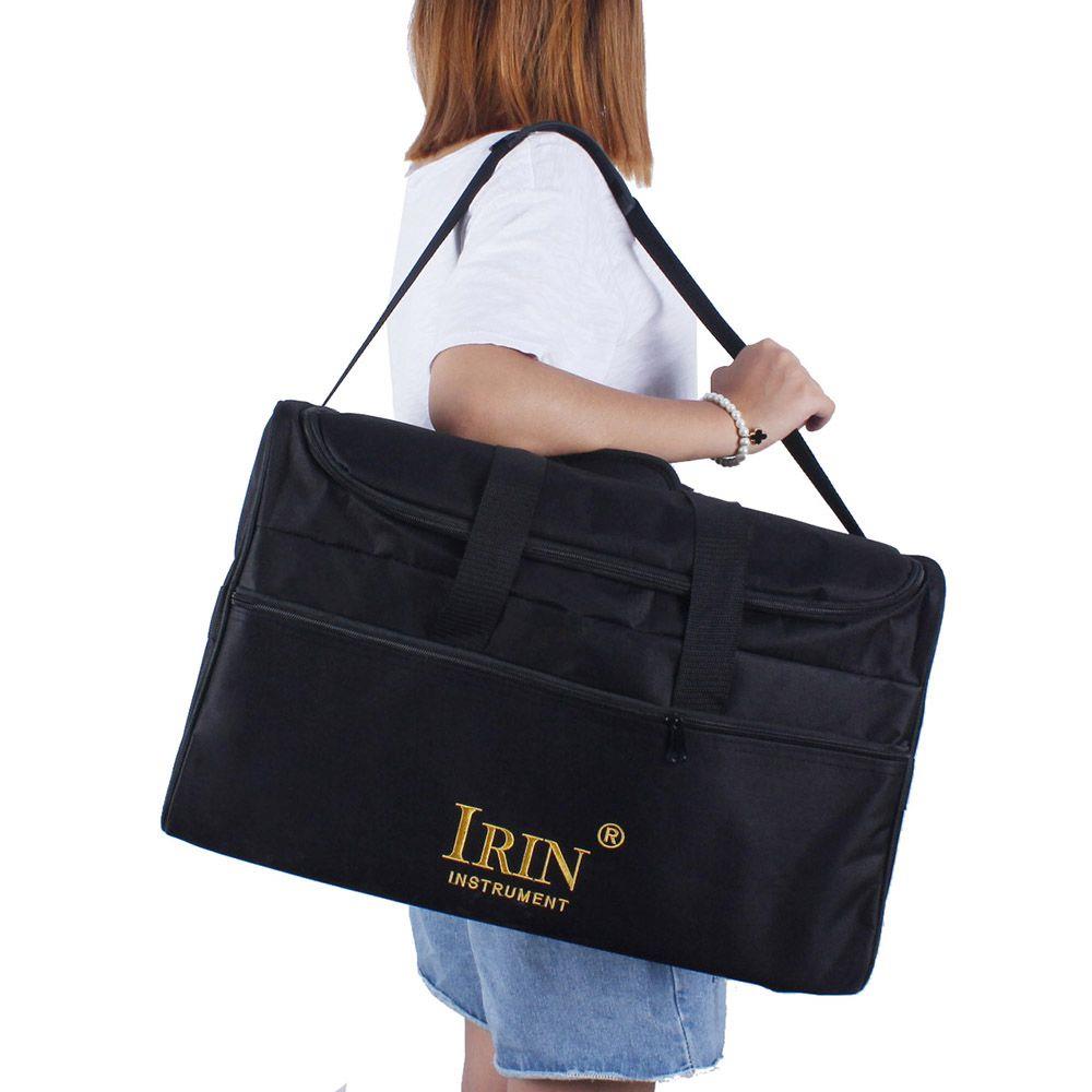 IRIN Standard Adult Cajon Box Drum Bag Backpack Case 600D Cloth 5MM Cotton Padding with Carry Handle Shoulder Strap - ebowsos