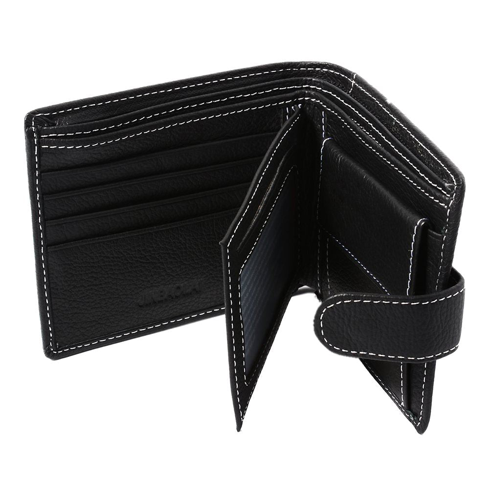 JINBAOLAI Men's Wallet imitation leather Slim Billfold With 4 Credit Card Slots + 2 ID Windows + 1 Coin Pocket - ebowsos