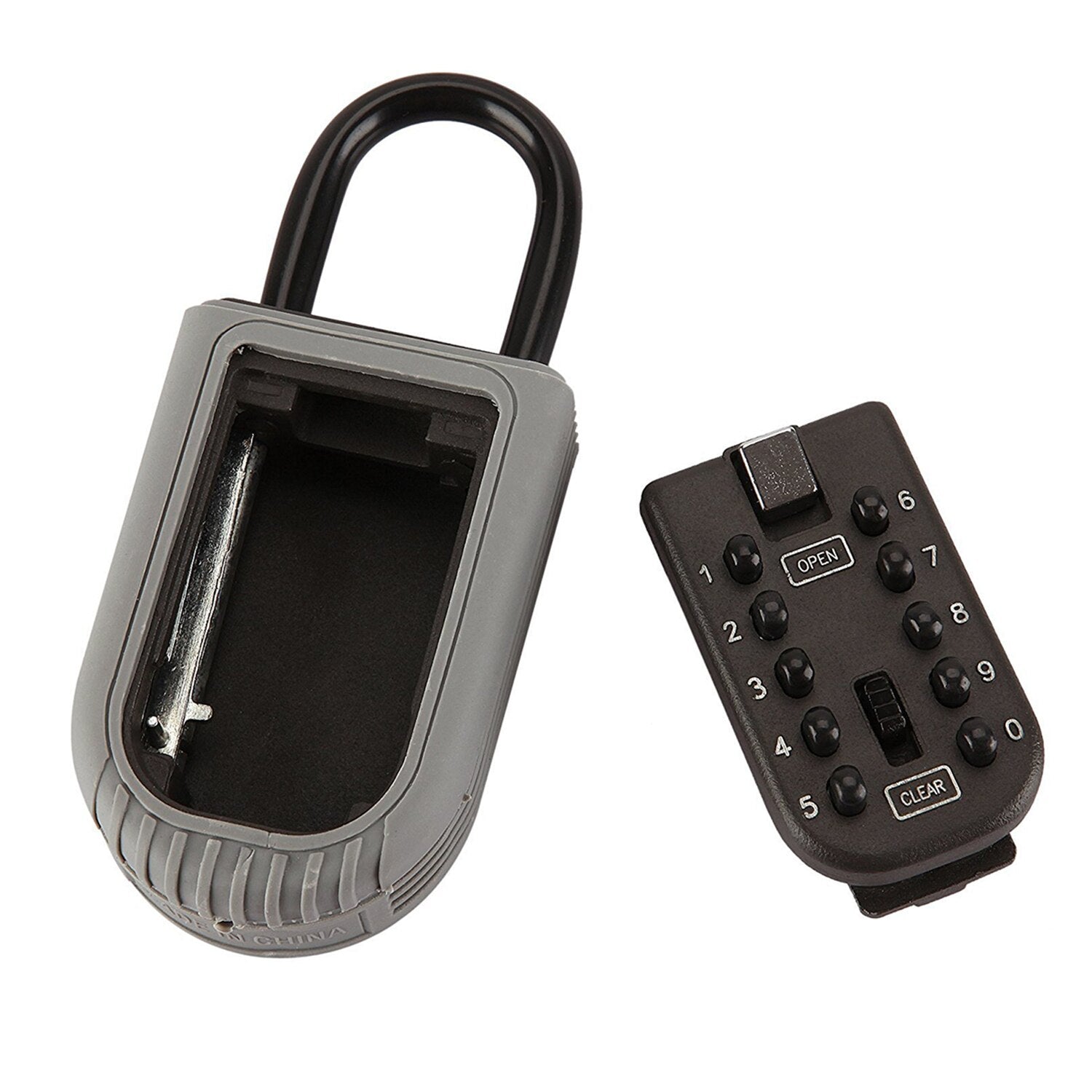 Key Lock Box Storage Combination Key Safe Box Push Button Set Your Own Combination Padlock Security Key Lock Box for Home - ebowsos