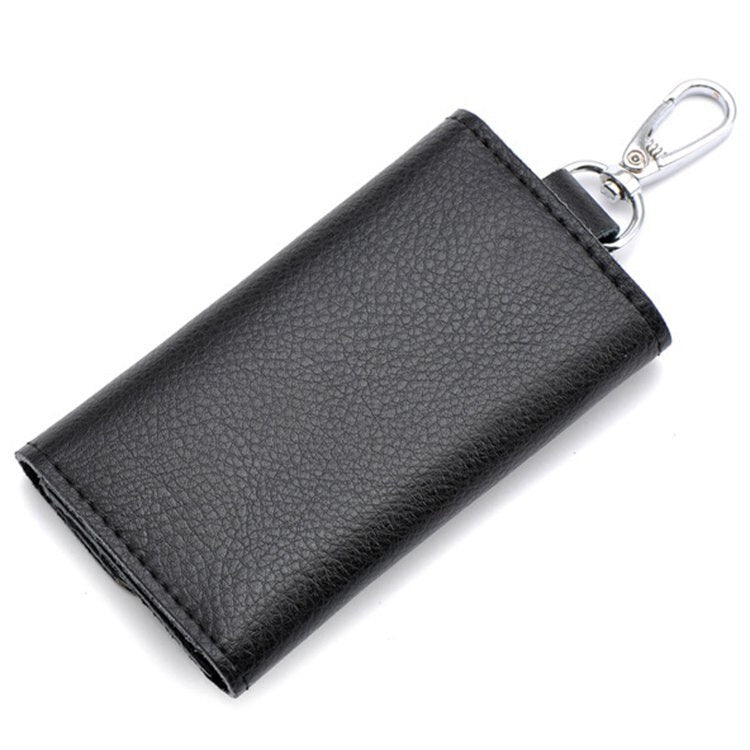 Keychain Men Women Key Holder Organizer Pouch Car Key Bag Wallet Housekeeper Key Case Mini Card Bag Black - ebowsos