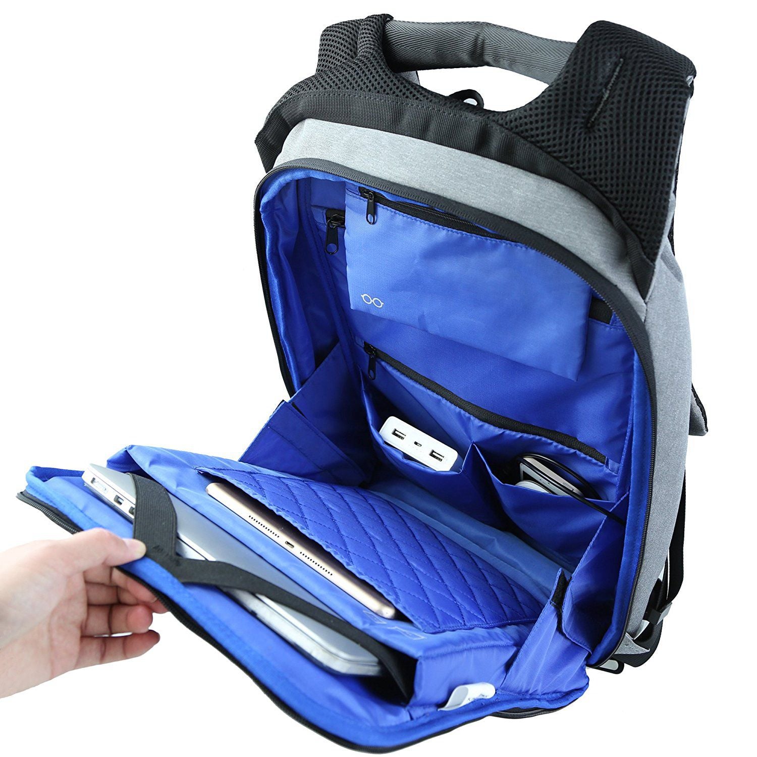 Kingsons Anti-Theft 15.6 inch USB Charging Backapcks School Backpack Bag Laptop Computer Bags Men's Women's Travel Bags - ebowsos