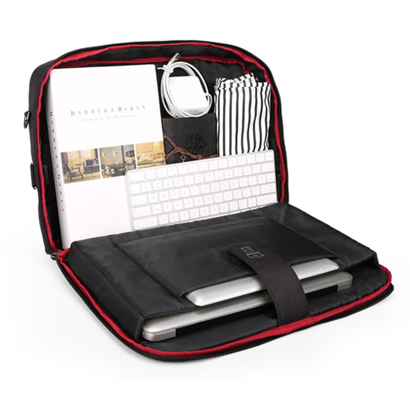Kingsons New Men 15.6 Inch Laptop Briefcase Bag Handbag Mens Polyester Briefcase Men's Office Bags Business Computer Bags - ebowsos