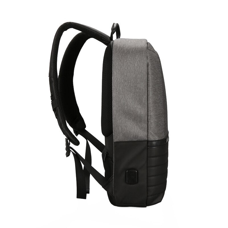 Kingsons Waterproof Men Backpack USB Charging Business Laptop Backpack 15.6 inch Fashion School Bags - ebowsos