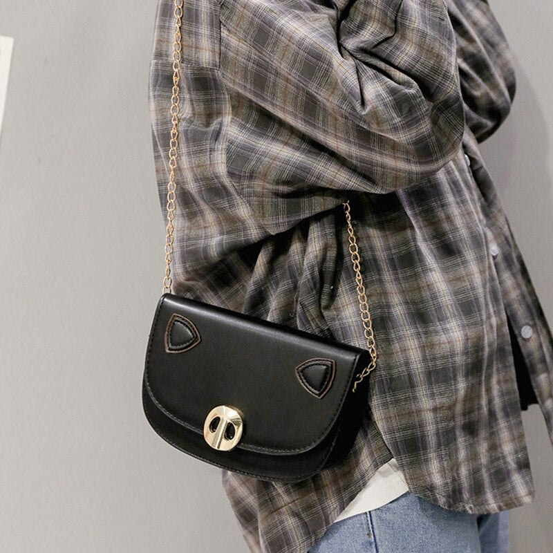 Korean Version Of The Wild Handbag Bag Female Fashion Lock Single Shoulder Messenger Bag - ebowsos