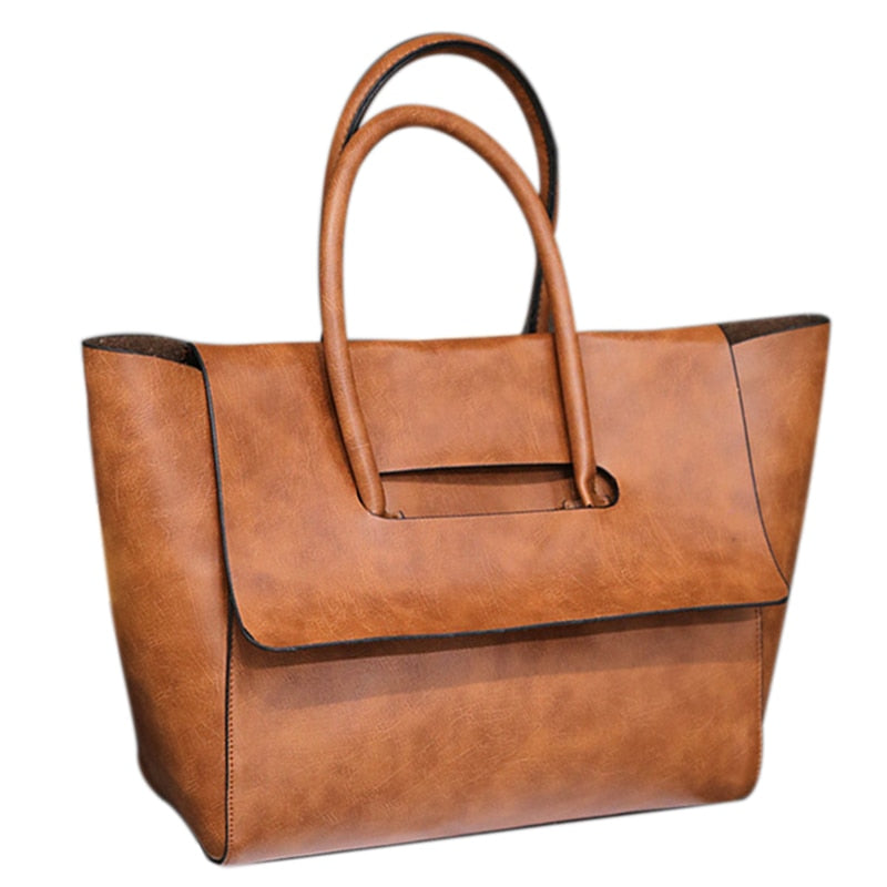 Ladies Retro Fashion Portable Tote Handbag Women Top-Handle Bag, Style Minimalist Mia - ebowsos