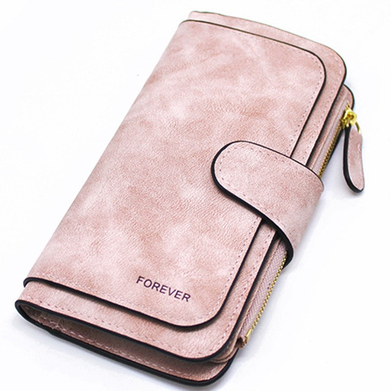 Ladies Wallet Zipper Long Purse Ladies' Card Wallet Triple Discount Fashion Wallet - ebowsos