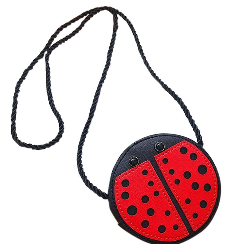Ladybug Cute Children'S Shoulder Bag Personality Wild Purse Mini Accessories Bag - ebowsos