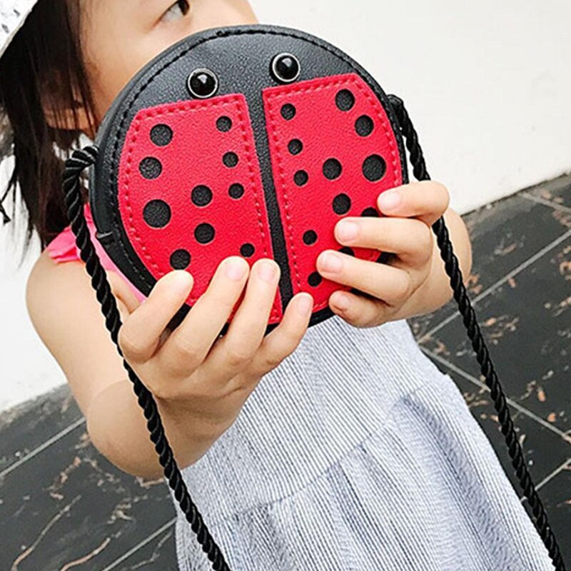 Ladybug Cute Children'S Shoulder Bag Personality Wild Purse Mini Accessories Bag - ebowsos