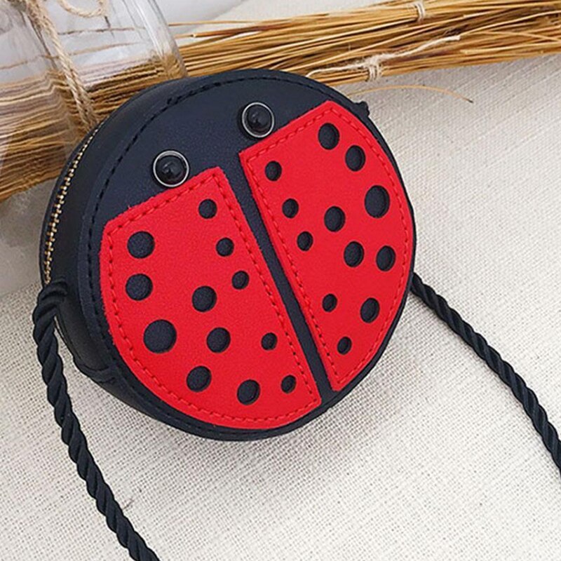 Ladybug Cute Children'S Shoulder Bag Personality Wild Purse Mini Accessories Bag - ebowsos