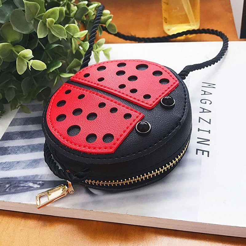 Ladybug Cute Children'S Shoulder Bag Personality Wild Purse Mini Accessories Bag - ebowsos