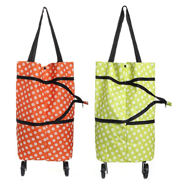 Large Lightweight Trolley Wheel Wheeled Folding Shopping Luggage Bag Cart - ebowsos