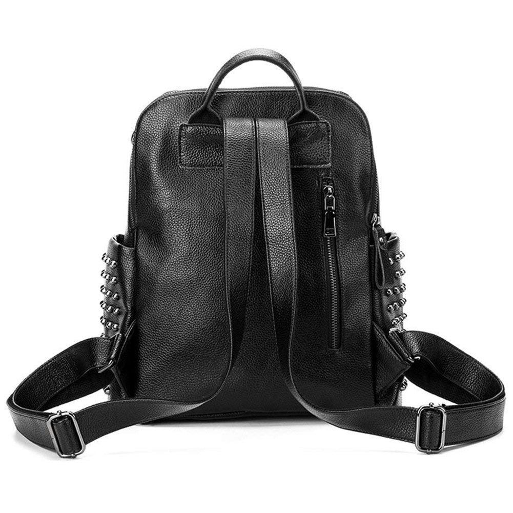Leather Backpack for Women, Washed Leather bag Satchel Shoulder Bag - ebowsos