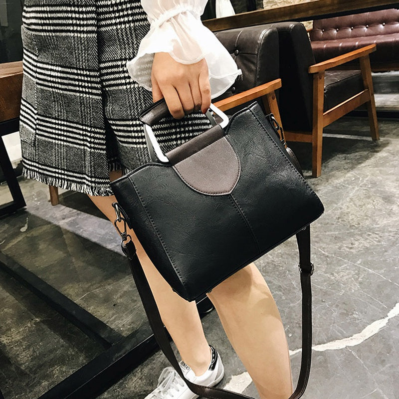 Leather Crossbody Bags for Lady Women Casual Shoulder Bags Retro Style Messenger Bags - ebowsos