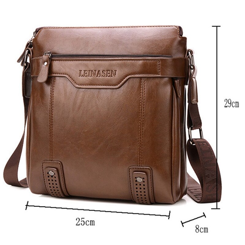 Leinasen Men Handbag Briefcase Men'S Shoulder Bag Male Messenger Bags Designer Handbags Crossbody Bags For Men Travel Bag - ebowsos