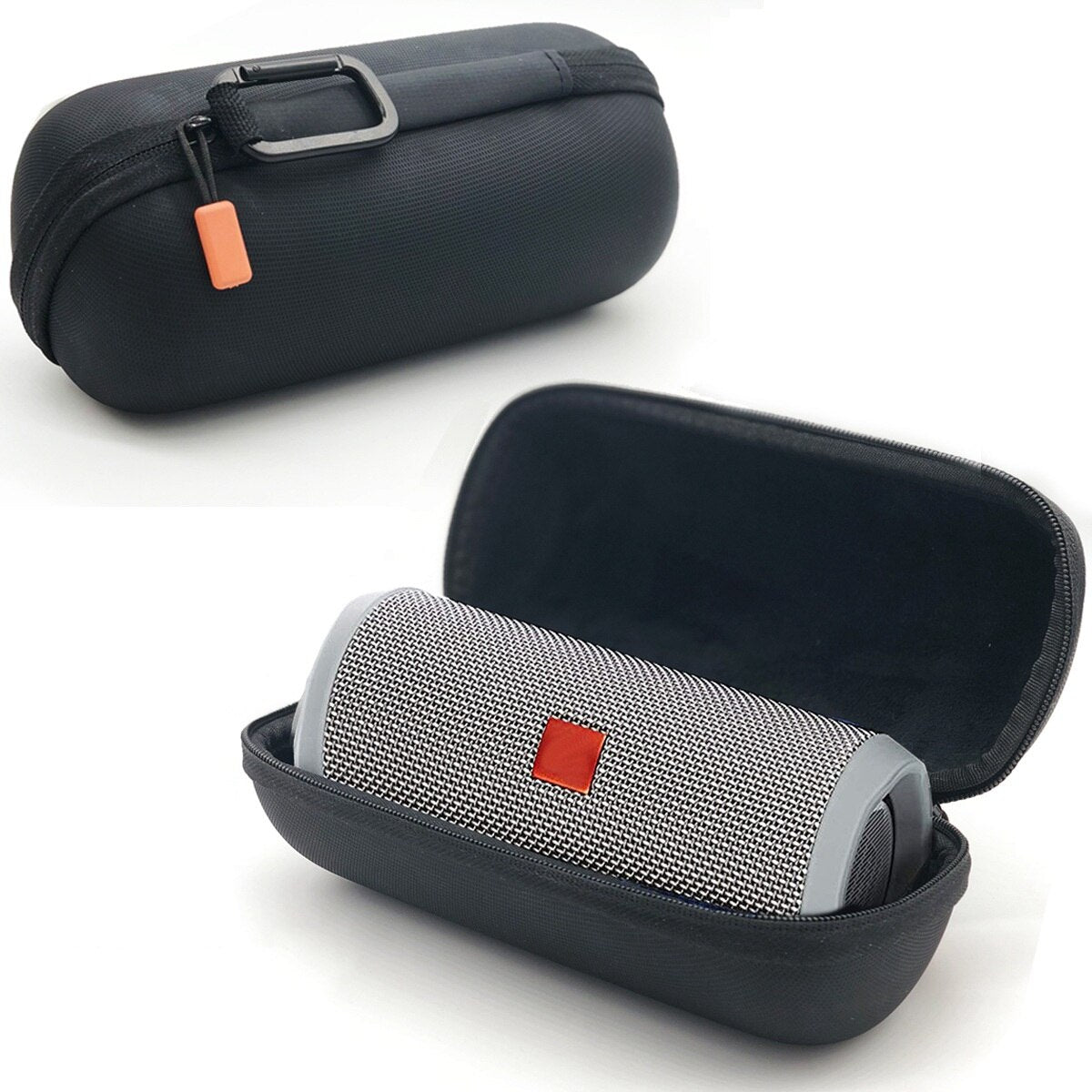 Lifestyle Carry Case For JBL Flip 4 Bluetooth Portable Speaker Rugged EVA Shell With Weather Resistant Zippered Seal And - ebowsos