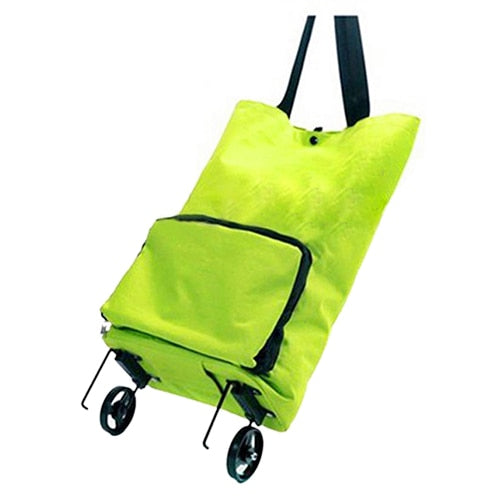Lightweight Foldable Shopping Trolley Wheel Folding Bag Traval Cart Luggage HOT - ebowsos