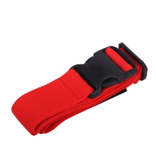 Long luggage stuffed seat belt luggage belt Red - ebowsos