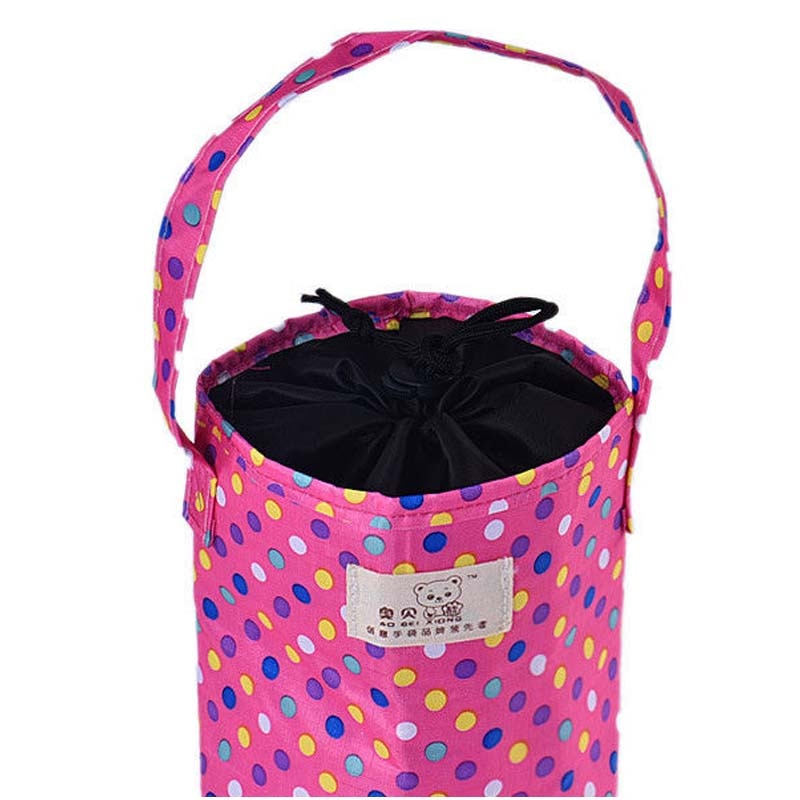 Lunch Box Thermal Insulated Tote Trendy Cooler Bag Bento Pouch Lunch Container Pink - ebowsos