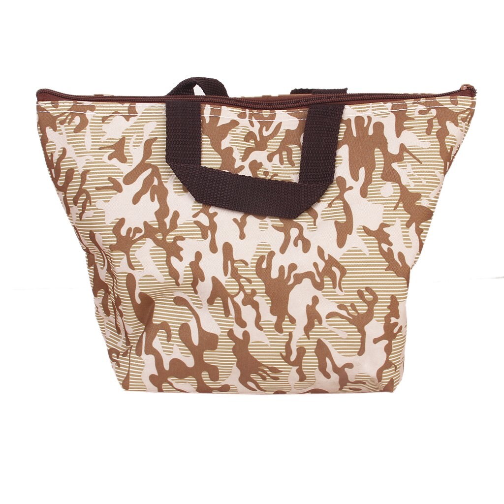 Lunch Box Tote Bag Insulated Cool Bag Travel Bag for Travel Picnic Camouflage Pattern - ebowsos