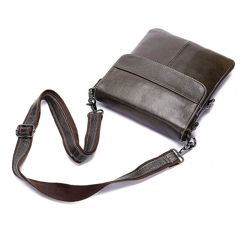 MVA Shoulder Bag Soft Leather Crossbody Bag Business Casual Briefcase Fashion Vertical Bag - ebowsos