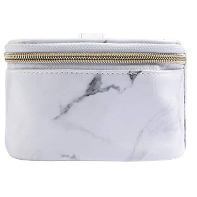 Marble Makeup Bag Portable Travel Cosmetic Bag Organizer Multifunction Case With Gold Zipper Toiletry Bag For Woman (7.95 - ebowsos
