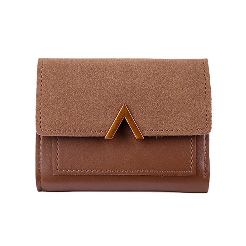 Matte Leather Small Women Wallet Mini Womens Wallets And Purses Short Female Coin Purse Credit Card Holder - ebowsos