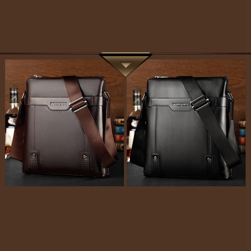 Men Messenger Bags Pu Leather Shoulder Crossbody Bag Men Handbag Male Small Bags Briefcase - ebowsos