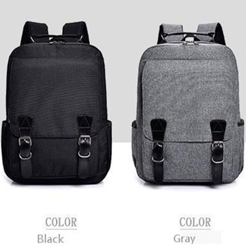 Men'S Leisure Time Backpack Travel Bag Capacity High School Students A Bag - ebowsos